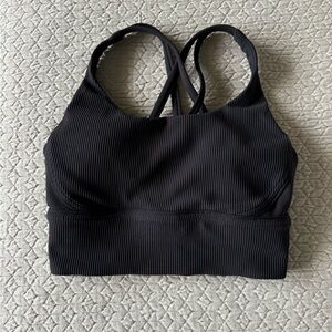 Lululemon Energy Long Line Rib Bra - Black